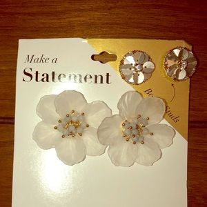 Flower Earrings with Studs